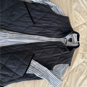 Men's Navy Blue Quilted Vest J Crew JCrew